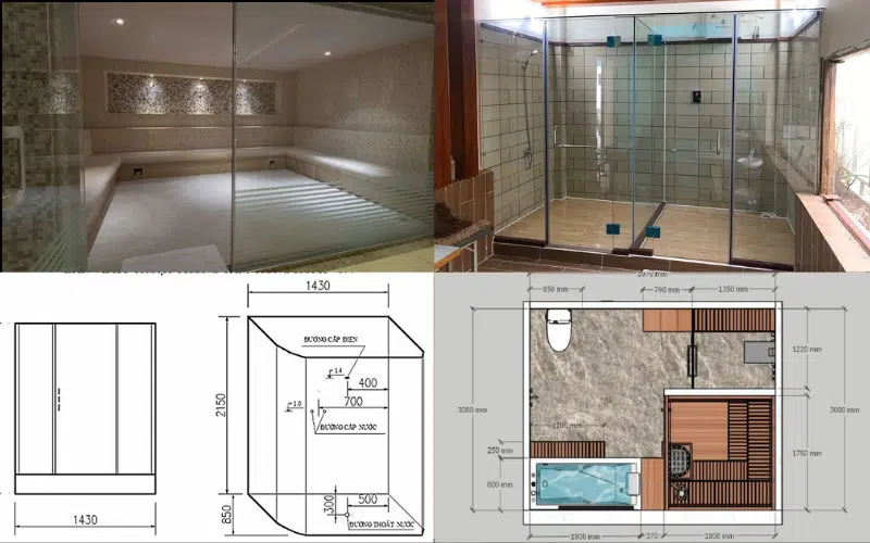 Phòng xông hơi ướt dành tập thể