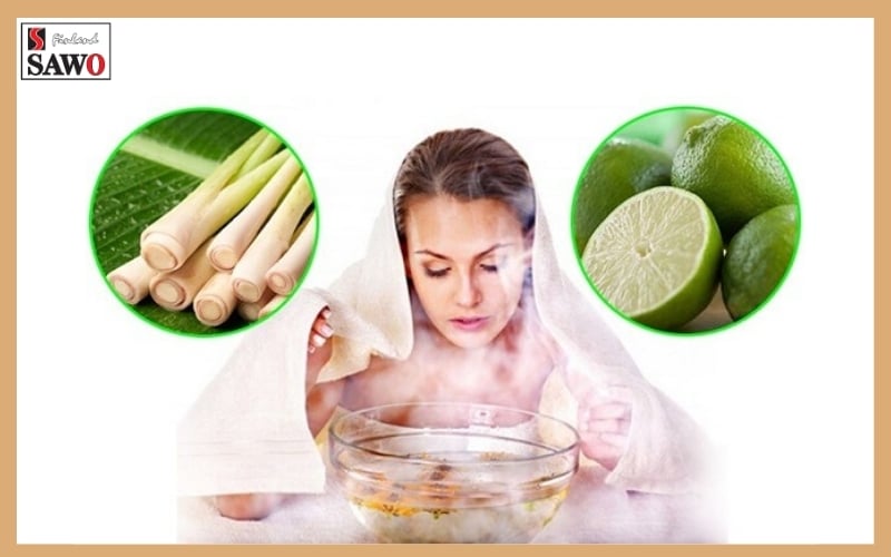Hướng dẫn cách xông mặt với sả chanh