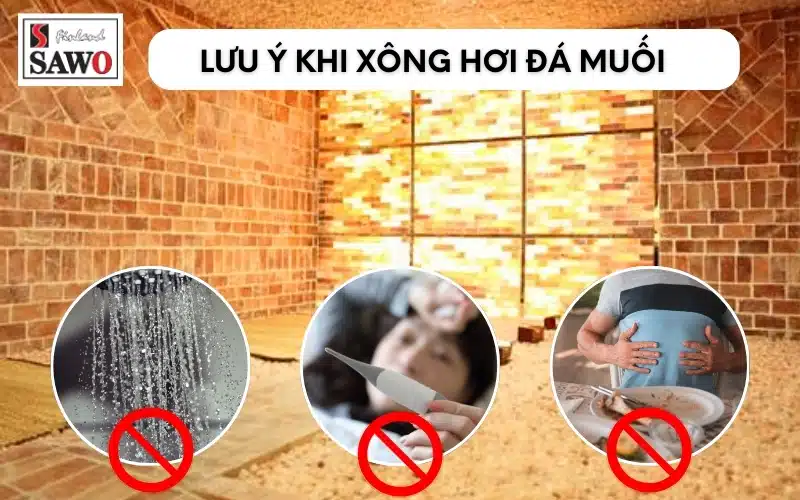 Một số lưu ý khi xông hơi đá muối